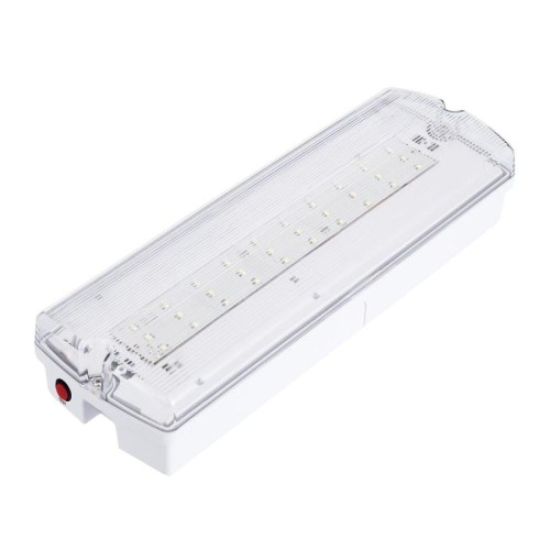 Oświetlenie Awaryjne LED Natynkowe 200lm Stałe/Niestałe IP65 z Autotest 3W