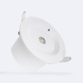 Światło Awaryjne LED Wpuszczone 120Im Niestałe IP65 Okrągłe Wycięcie Ø95mm 2W