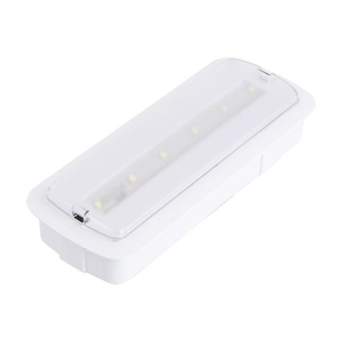 Oświetlenie Awaryjne LED Wpuszczane/Natynkowe 200lm Stałe/Niestałe Wycięcie 246x84mm 3W