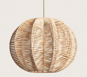 Lampa Wisząca z Rattanu Tobonga E27 