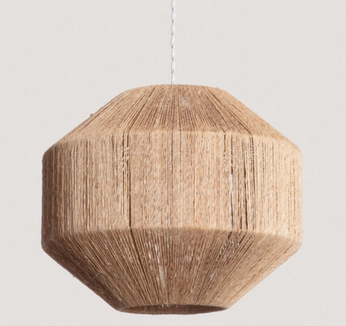 Lampa Wisząca z Juty Calliope ILUZZIA E27