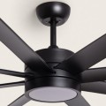 Wentylator Sufitowy Cichy Hidra Czarny 157cm Silnik DC Wi-Fi ze światłem kolor łopatek czarny