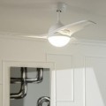 Wentylator Sufitowy LED Aran Biały 107cm Silnik DC WiFi ze światłem