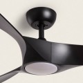 Wentylator Sufitowy Cichy Egina Czarny 132cm Silnik DC ze światłem WiFi
