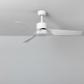 Wentylator Sufitowy Cichy Minimal Biały 132cm Silnik DC ze światłem pilot