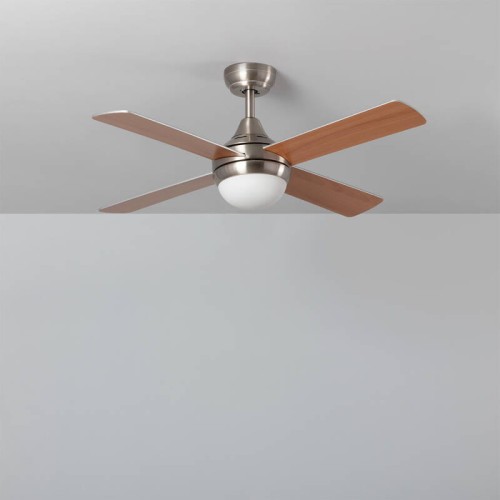 Wentylator Sufitowy Navy z Drewna 110cm ze światłem kolor naturalny/czarny