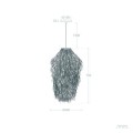 Lampa Wisząca z Włókna Naturalnego Ramé kabel tekstylny czarny