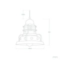 Lampa Wisząca Metalowa Kahawa