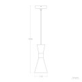 Lampa Wisząca Metalowa Jigger