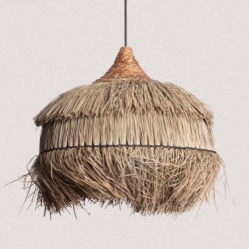 Lampa Wisząca Rattan Liana ILUZZIA czarny kabel