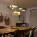 Lampa Wisząca Bambusowa Shuka Big Sari Ø500 mm ILUZZIA kabel czarny pleciony