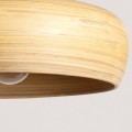 Lampa Wisząca Bambusowa Shuka Big Sari Ø500 mm ILUZZIA kabel czarny pleciony