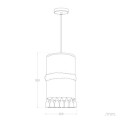 Lampa Wisząca Bawełniana Haida