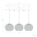 Lampa Wisząca ze Szkła Big Klimt wielokolorowa