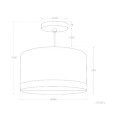 Lampa Wisząca z Tkaniny Nally