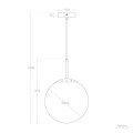 Lampa Wisząca z Metalu i Szkła Yelitza