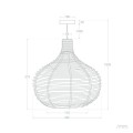 Lampa Wisząca z Rattanu Yantai