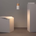 Lampa Wisząca Metalowo-drewniana Kidonge kolor biały