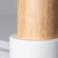 Lampa Wisząca Metalowo-drewniana Kidonge kolor biały