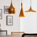 Lampa Wisząca Metalowa Mercury kolor złoty