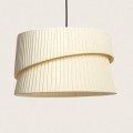 Lampa Wisząca Lniana Kiana kolor biały