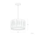 Lampa Wisząca Bawełniana i Naturalny Sznur Acoma