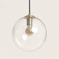 Lampa Wisząca z Metalu i Szkła Moonlight Clear