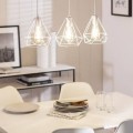 Lampa Wisząca Metalowa Sardo 3 Reflektory kolor biały