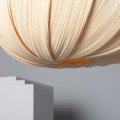 Lampa Wisząca Bambusowa Korowai kabel tekstylny czarny