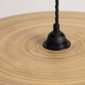 Lampa Wisząca Bambusowa Shuka Big Sari Ø500 mm ILUZZIA kabel czarny pleciony