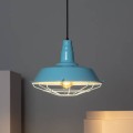 Lampa Wisząca Metalowa Jagger niebieski błękitny