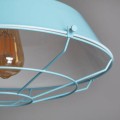 Lampa Wisząca Metalowa Jagger niebieski błękitny