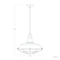 Lampa Wisząca Metalowa Jagger niebieski błękitny