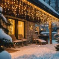 Zasłona Girlanda LED Czarna Short 3m