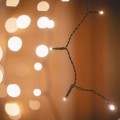Zasłona Girlanda LED Czarna Short 3m