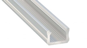 Profil LED LUMINES typ X surowy 3 m + klosz SLIM PMMA mleczny
