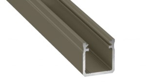 Profil LED LUMINES typ Y inox anodowany 3 m + klosz BASIC PC mleczny