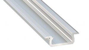Profil LED LUMINES typ Z surowy 3 m + klosz mleczny BASIC PC