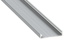 Profil LED LUMINES typ SOLIS srebrny anodowany 3 m + klosz WIDE PC mleczny 3 m