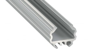 Profil LED LUMINES typ Mico srebrny anodowany 3 m + klosz SLIM PMMA mleczny 3 m