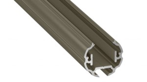 Profil LED LUMINES typ Cosmo inox anodowany 3 m + klosz BASIC PC mleczny 3 m