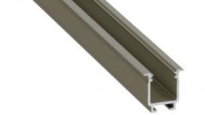 Profil LED LUMINES typ W inox anodowany 3 m + klosz mleczny BASIC PC