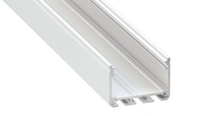 Profil LED LUMINES typ ILEDO biały lakierowany 3 m + klosz WIDE PC mleczny 3 m