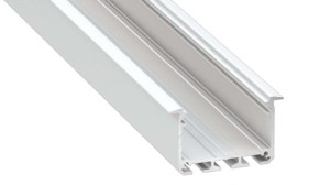 Profil LED LUMINES typ INSO biały lakierowany 3 m + klosz WIDE PC mleczny 3 m