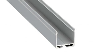 Profil LED LUMINES typ Dileda srebrny anodowany 3 m + klosz DOUBLE PMMA mleczny 3m