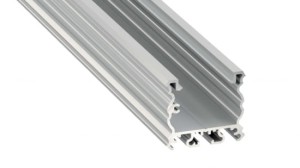 Profil LED LUMINES typ Talia srebrny anodowany 3 m + klosz DOUBLE PMMA mleczny 3m