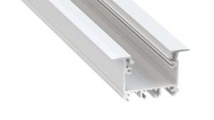 Profil LED LUMINES typ inTalia biały lakierowany 3 m + klosz DOUBLE PMMA mleczny 3m