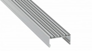 Profil LED LUMINES typ Largo srebrny anodowany 3 m + klosz SWIDE PMMA mleczny 3 m