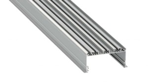 Profil LED LUMINES typ inLargo srebrny anodowany 3 m + klosz SWIDE PMMA mleczny 3 m