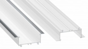 Profil LED LUMINES typ Sorga biały lakierowany 3 m + klosz SWIDE PMMA mleczny 3 m